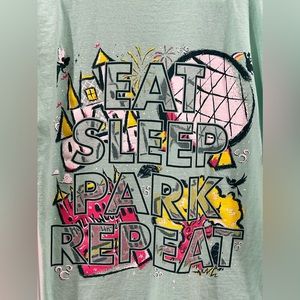 Proceeds go to Charity Disney Eat Sleep Park Repeat Tshirt